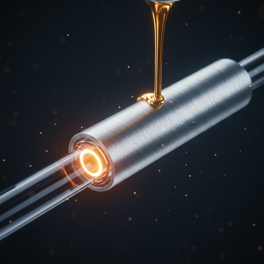 Metallization of optical fibers